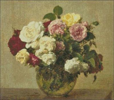 (image for) Fantin-Latour: Roses Bouquet
